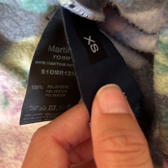 Martine Rose Floral Space Dye Fleece Oversized XS - Picture 3 of 3